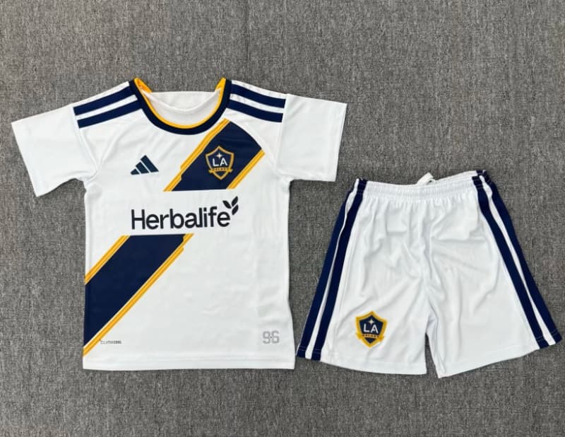2026 Los Angeles Galaxy Home Kids Soccer Jersey And Shorts 2026 Los Angeles Galaxy Home Kids Soccer Jersey And Shorts