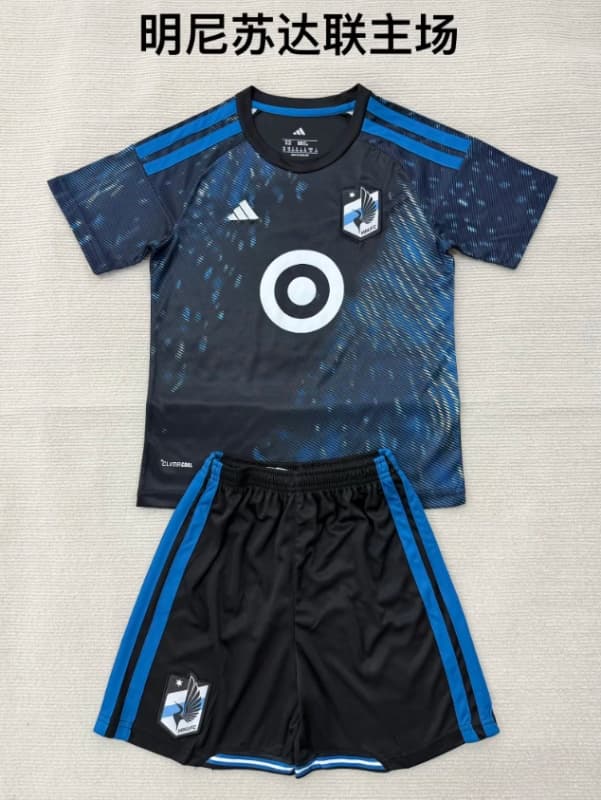 2026 Minnesota United Home Kids Soccer Jersey And Shorts 2026 Minnesota United Home Kids Soccer Jersey And Shorts