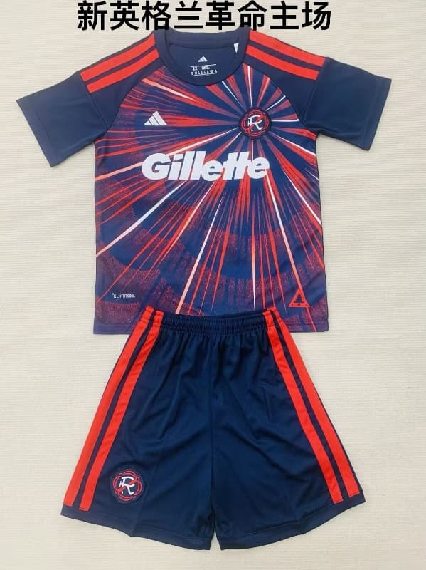 2026 New England Home Kids Soccer Jersey And Shorts 2026 New England Home Kids Soccer Jersey And Shorts