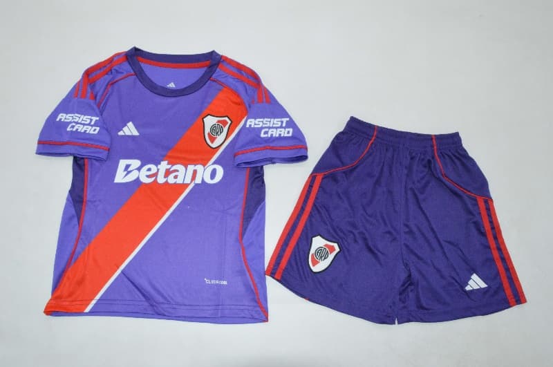 2026 River Plate Third Kids Soccer Jersey And Shorts 2026 River Plate Third Kids Soccer Jersey And Shorts