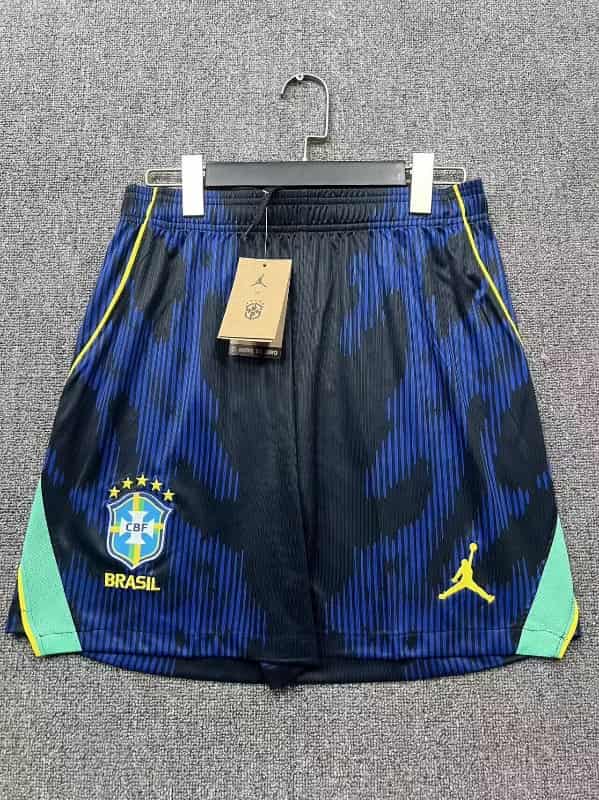 Thailand Quality(AAA) 2026 Brazil Away Soccer Shorts Thailand Quality(AAA) 2026 Brazil Away Soccer Shorts
