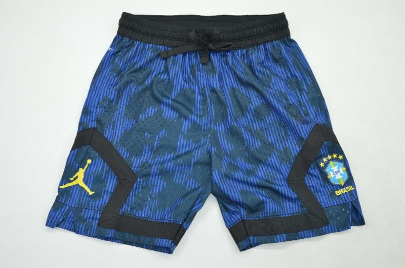 Thailand Quality(AAA) 2026 Brazil Blue Soccer Shorts Thailand Quality(AAA) 2026 Brazil Blue Soccer Shorts
