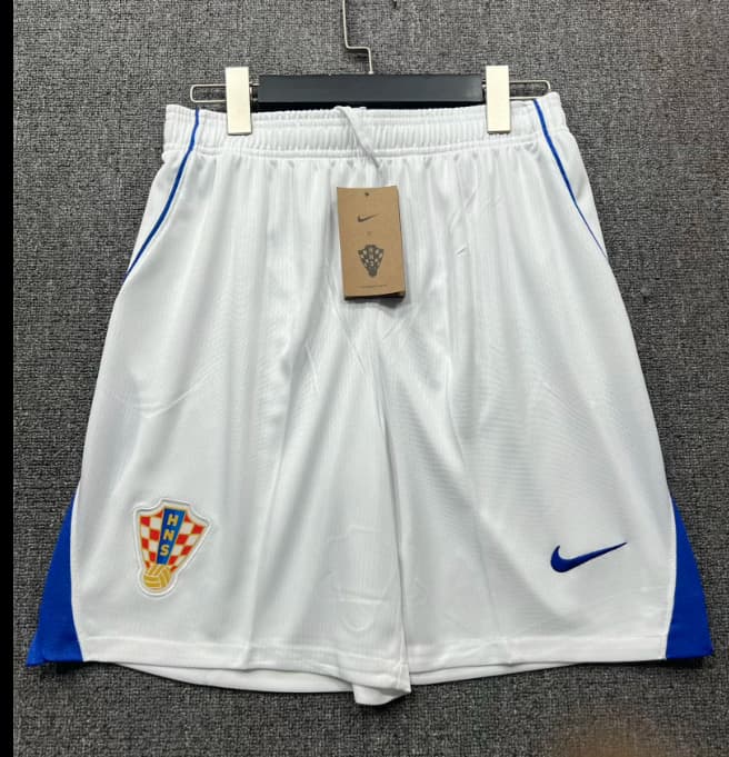 Thailand Quality(AAA) 2026 Croatia Home Soccer Shorts Thailand Quality(AAA) 2026 Croatia Home Soccer Shorts
