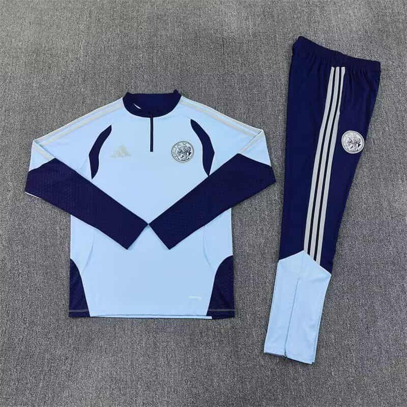 Thailand Quality(AAA) 26/27 Ajax Light Blue Soccer Tracksuit Thailand Quality(AAA) 26/27 Ajax Light Blue Soccer Tracksuit