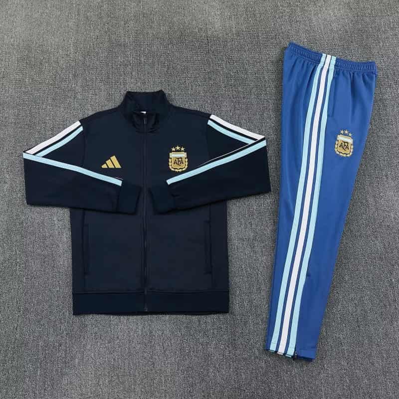Thailand Quality(AAA) 2026 Argentina Dark Blue Soccer Tracksuit 05 Thailand Quality(AAA) 2026 Argentina Dark Blue Soccer Tracksuit 05
