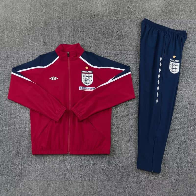 Thailand Quality(AAA) 2026 England Red Soccer Tracksuit Thailand Quality(AAA) 2026 England Red Soccer Tracksuit