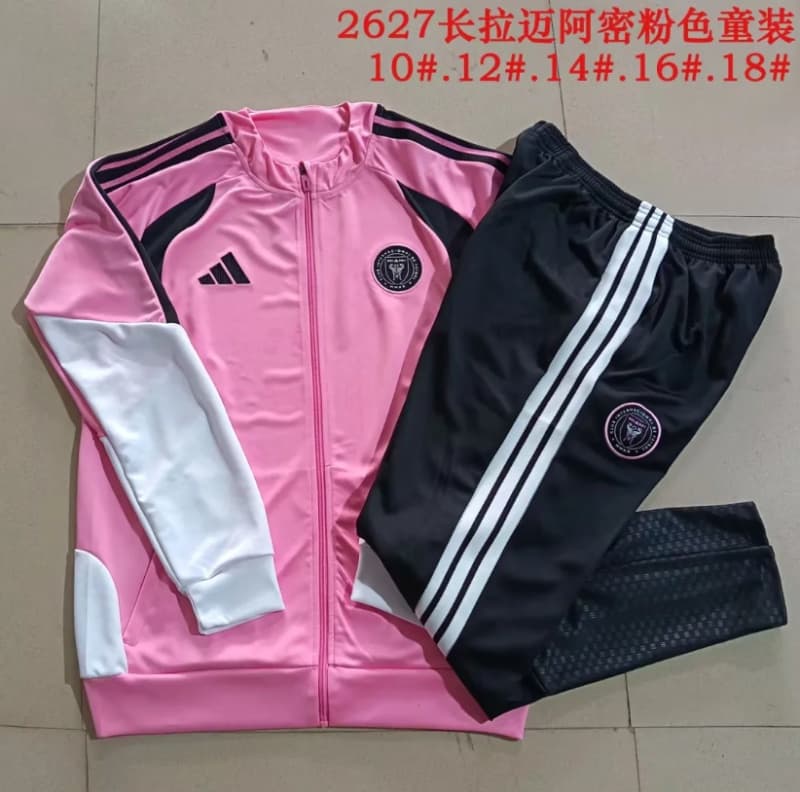 Kids - Thailand Quality(AAA) 2026 Inter Miami Pink Soccer Tracksuit Kids - Thailand Quality(AAA) 2026 Inter Miami Pink Soccer Tracksuit