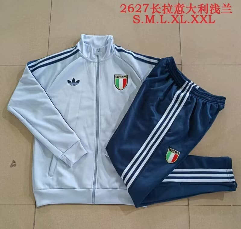 Thailand Quality(AAA) 2026 Italy Light Blue Soccer Tracksuit 02 Thailand Quality(AAA) 2026 Italy Light Blue Soccer Tracksuit 02