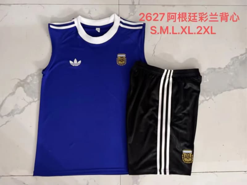 Thailand Quality(AAA) 2026 Argentina Blue Soccer Training Sets 02 Thailand Quality(AAA) 2026 Argentina Blue Soccer Training Sets 02