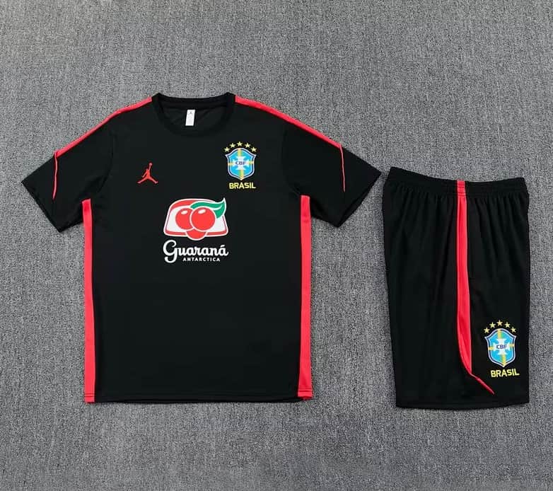 Thailand Quality(AAA) 2026 Brazil Black Soccer Training Sets Thailand Quality(AAA) 2026 Brazil Black Soccer Training Sets