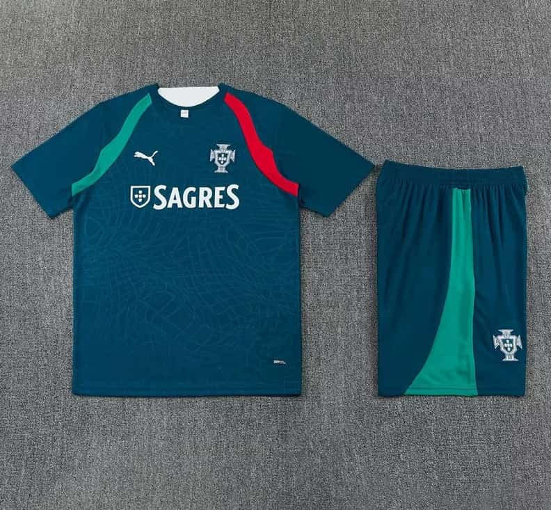 Thailand Quality(AAA) 2026 Portugal Dark Green Soccer Training Sets Thailand Quality(AAA) 2026 Portugal Dark Green Soccer Training Sets