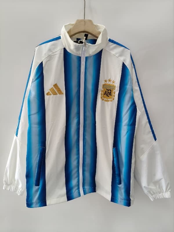 Thailand Quality(AAA) 2026 Argentina Blue White Soccer Windbreaker Thailand Quality(AAA) 2026 Argentina Blue White Soccer Windbreaker