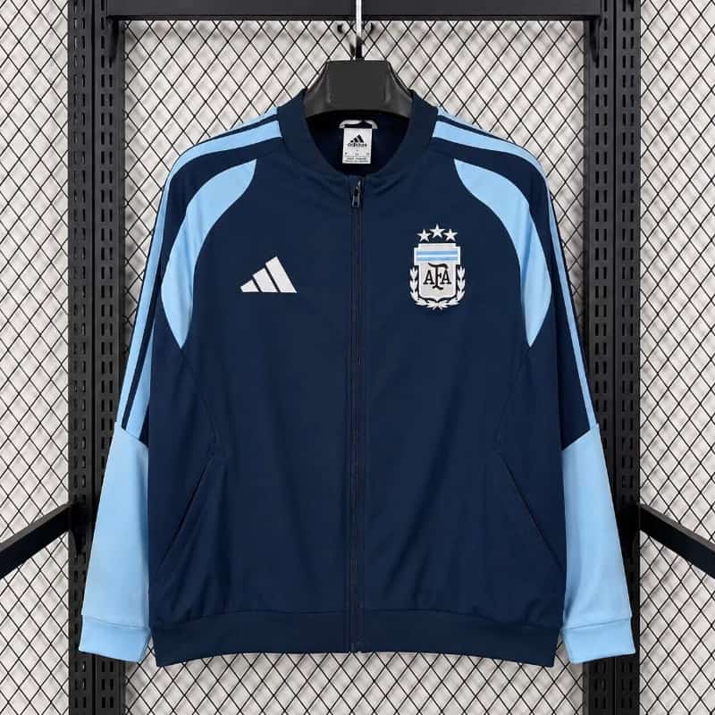 Thailand Quality(AAA) 2026 Argentina Dark Blue Soccer Windbreaker 03 Thailand Quality(AAA) 2026 Argentina Dark Blue Soccer Windbreaker 03