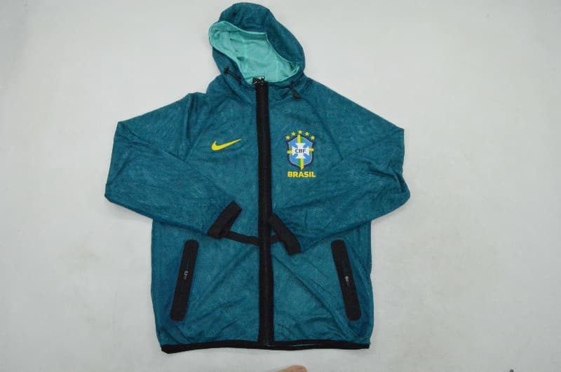 Thailand Quality(AAA) 2026 Brazil Blue Soccer Windbreaker 02 Thailand Quality(AAA) 2026 Brazil Blue Soccer Windbreaker 02