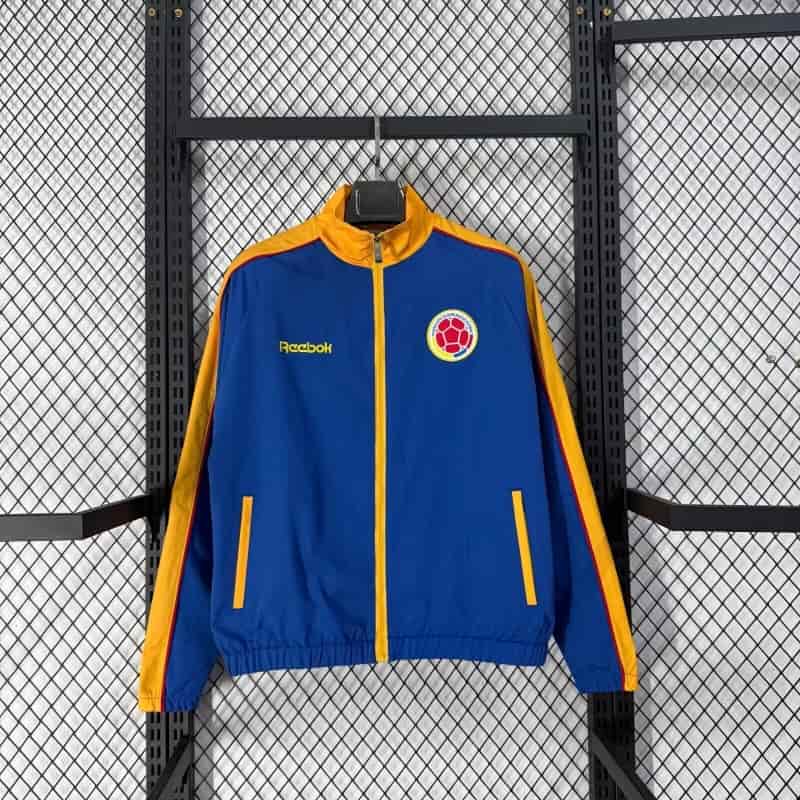 Thailand Quality(AAA) 2026 Colombia Blue Soccer Windbreaker 02 Thailand Quality(AAA) 2026 Colombia Blue Soccer Windbreaker 02