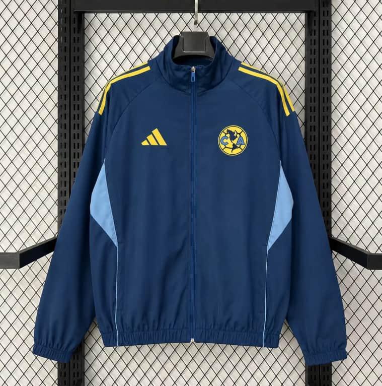 Thailand Quality(AAA) 2026 Colombia Dark Blue Soccer Windbreaker 03 Thailand Quality(AAA) 2026 Colombia Dark Blue Soccer Windbreaker 03