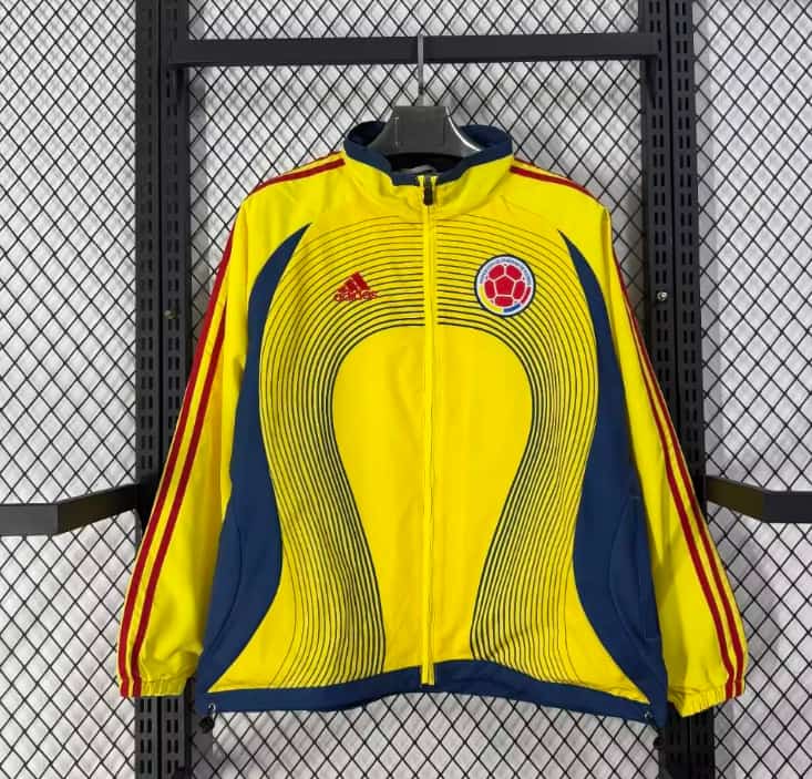 Thailand Quality(AAA) 2026 Colombia Yellow Soccer Windbreaker Thailand Quality(AAA) 2026 Colombia Yellow Soccer Windbreaker