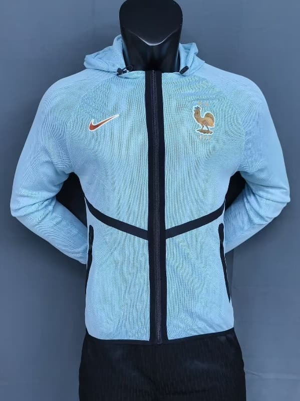 Thailand Quality(AAA) 2026 France Blue Soccer Windbreaker Thailand Quality(AAA) 2026 France Blue Soccer Windbreaker