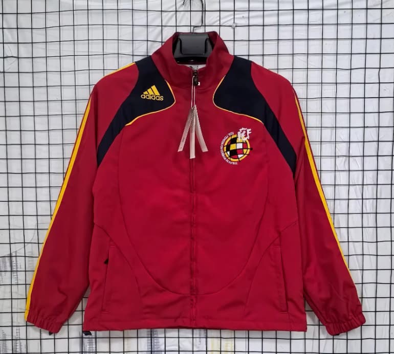 Thailand Quality(AAA) 2026 Spain Red Soccer Windbreaker 02 Thailand Quality(AAA) 2026 Spain Red Soccer Windbreaker 02