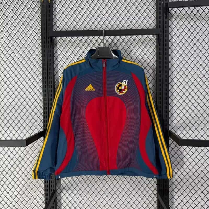 Thailand Quality(AAA) 2026 Spain Red Soccer Windbreaker 05 Thailand Quality(AAA) 2026 Spain Red Soccer Windbreaker 05