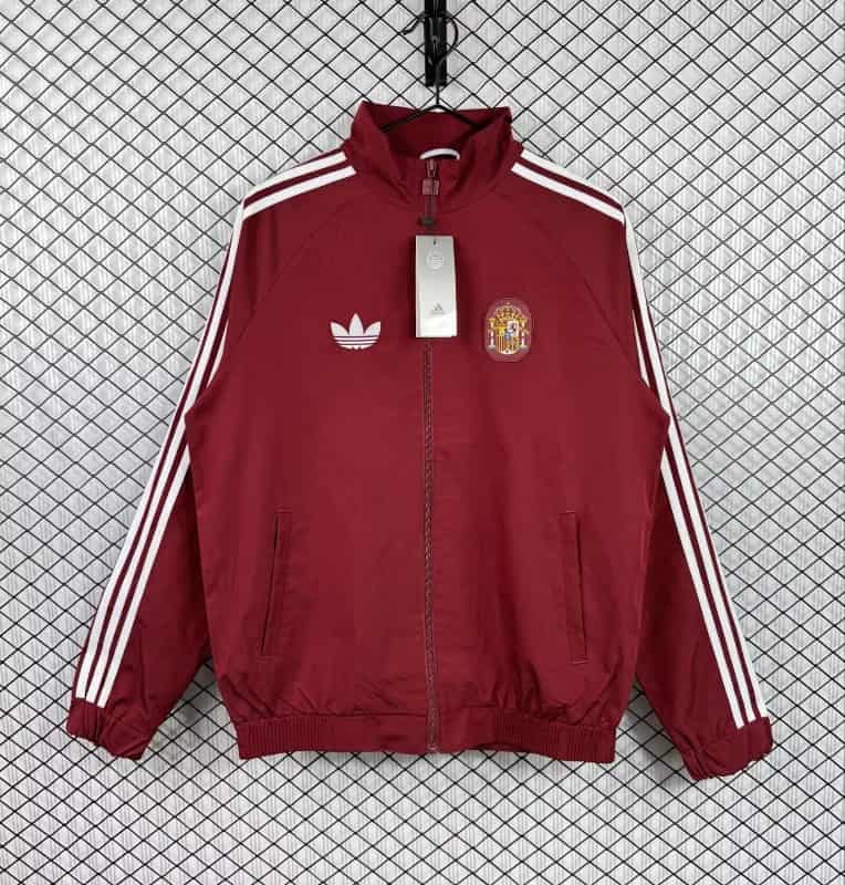 Thailand Quality(AAA) 2026 Spain Red Soccer Windbreaker 06 Thailand Quality(AAA) 2026 Spain Red Soccer Windbreaker 06