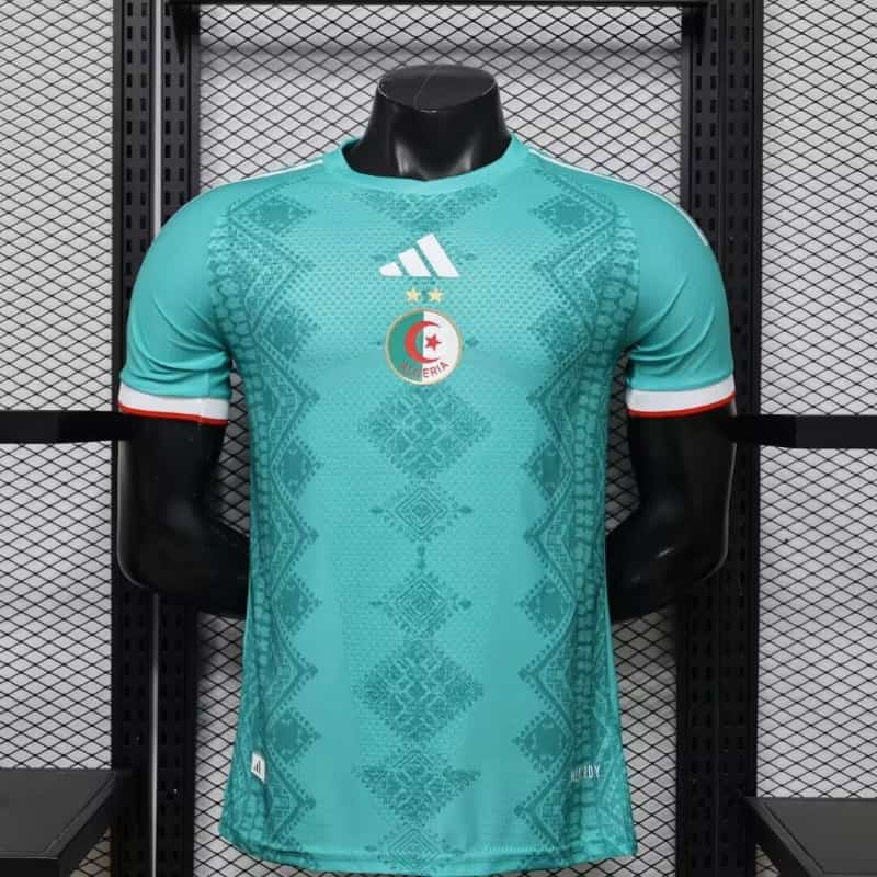 Thailand Quality(AAA) 2026 Algeria Green Soccer Jersey (Player) Thailand Quality(AAA) 2026 Algeria Green Soccer Jersey (Player)