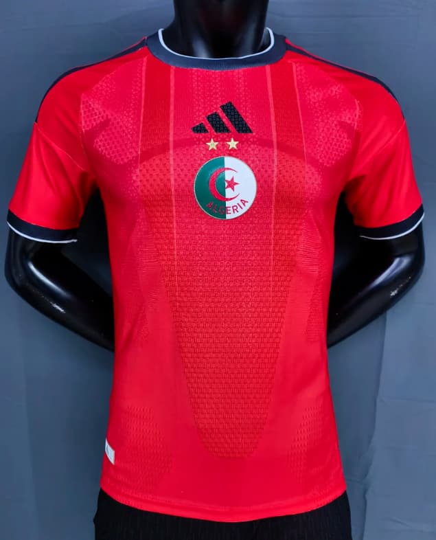 Thailand Quality(AAA) 2026 Algeria Red Soccer Jersey (Player) Thailand Quality(AAA) 2026 Algeria Red Soccer Jersey (Player)