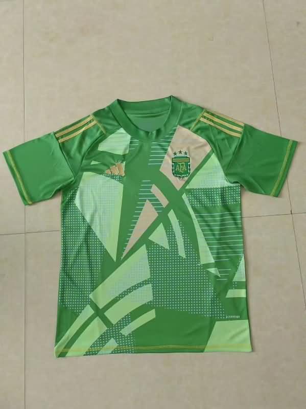 Thailand Quality(AAA) 2024 Argentina Copa America Goalkeeper Green Soccer Jersey