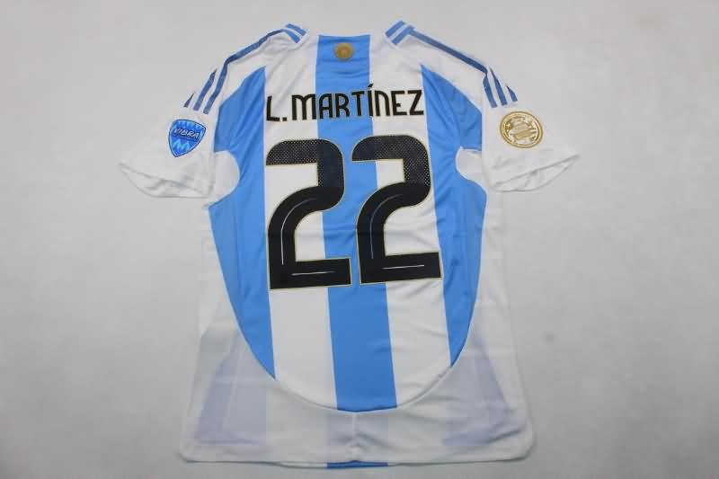 Thailand Quality(AAA) 2024 Argentina Copa America Home Final Soccer Jersey