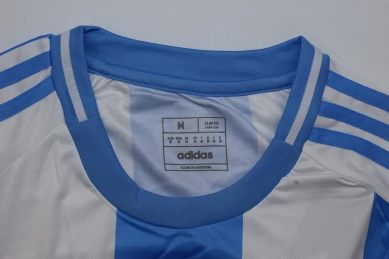 Thailand Quality(AAA) 2024 Argentina Copa America Home Long Sleeve Soccer Jersey