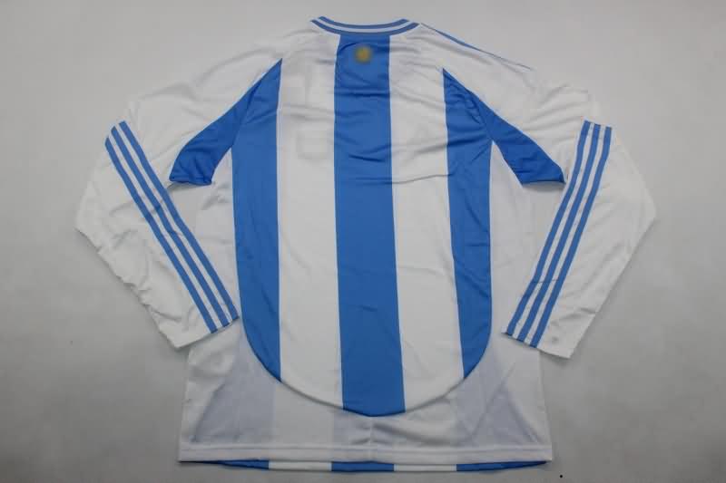 Thailand Quality(AAA) 2024 Argentina Copa America Home Long Sleeve Soccer Jersey