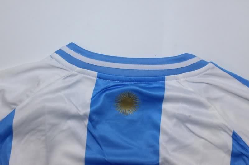 Thailand Quality(AAA) 2024 Argentina Copa America Home Long Sleeve Soccer Jersey