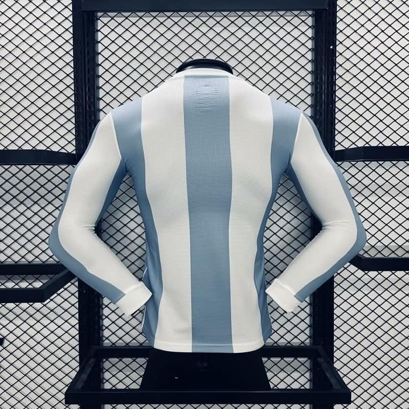 Thailand Quality(AAA) 50th Argentina Anniversary Long Sleeve Soccer Jersey (Player)