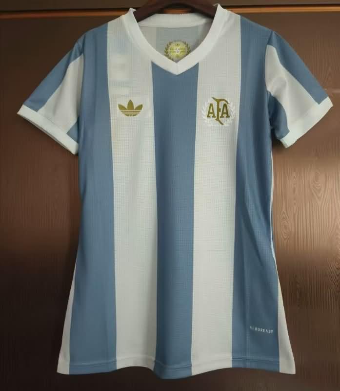 Thailand Quality(AAA) 50th Argentina Anniversary Women Soccer Jersey