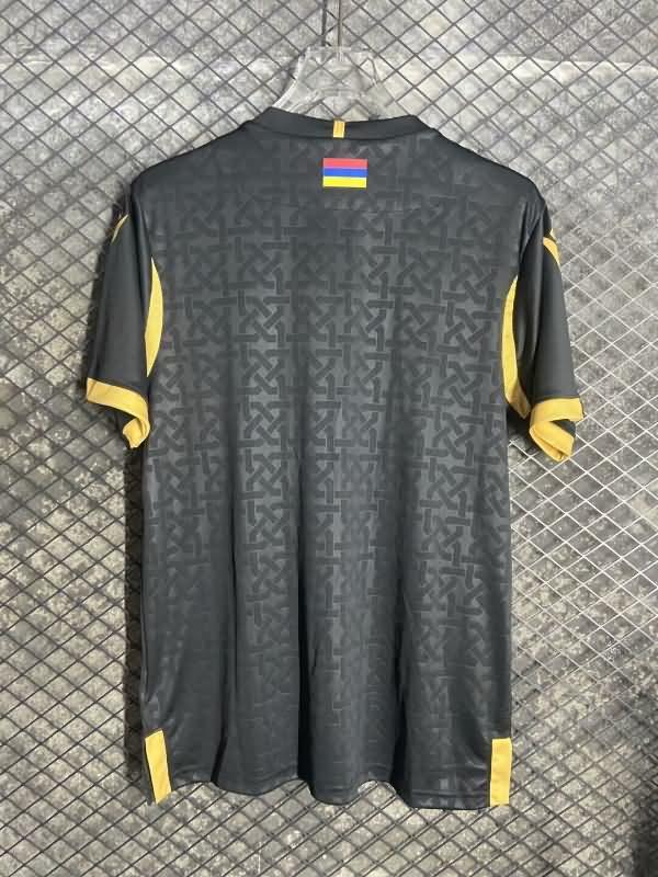 Thailand Quality(AAA) 2024 Armenia Black Soccer Jersey