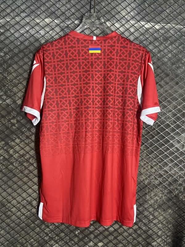 Thailand Quality(AAA) 2024 Armenia Red Soccer Jersey