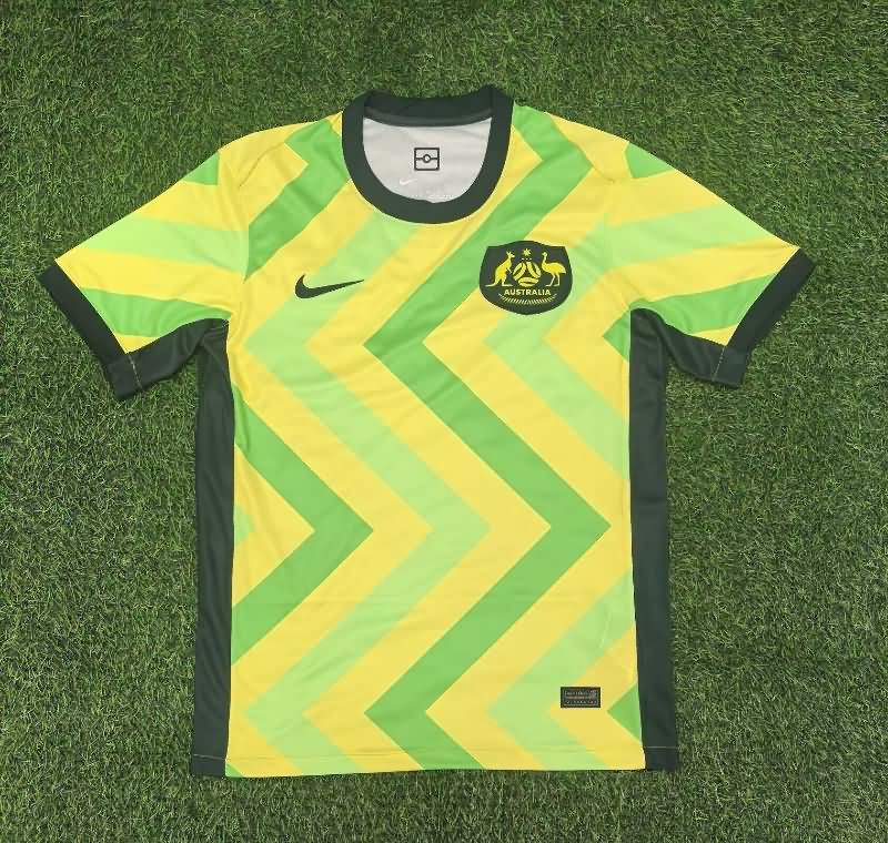 Thailand Quality(AAA) 2025 Australia Home Soccer Jersey