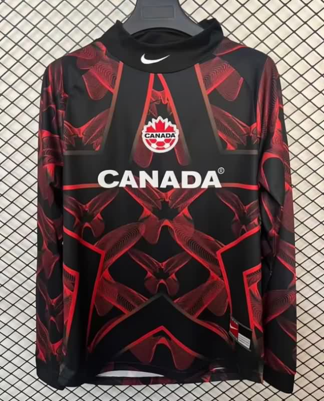 Thailand Quality(AAA) 2026 Canada Goalkeeper Long Sleeve Soccer Jersey Thailand Quality(AAA) 2026 Canada Goalkeeper Long Sleeve Soccer Jersey