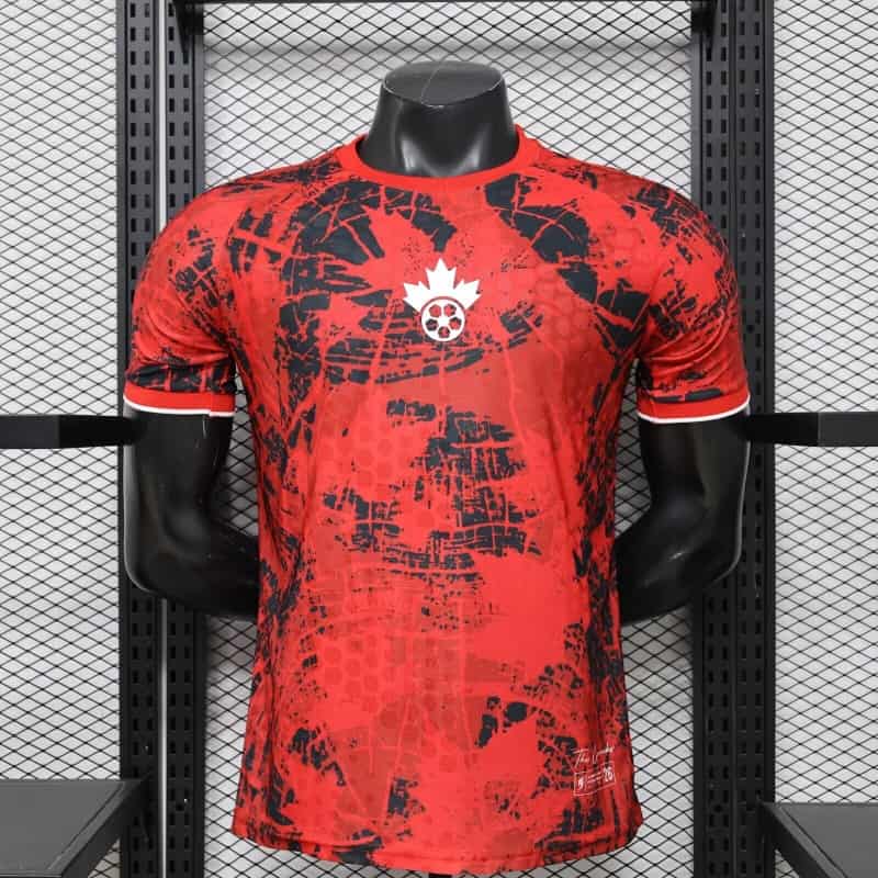 Thailand Quality(AAA) 2026 Canada Red Soccer Jersey (Player) Thailand Quality(AAA) 2026 Canada Red Soccer Jersey (Player)