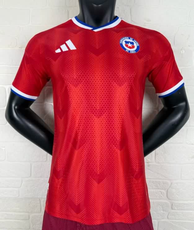 Thailand Quality(AAA) 2026 Chile Home Soccer Jersey (Player) Thailand Quality(AAA) 2026 Chile Home Soccer Jersey (Player)