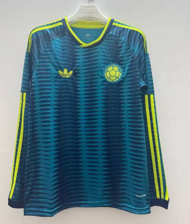 Thailand Quality(AAA) 2026 Colombia World Cup Away Long Sleeve Soccer Jersey Thailand Quality(AAA) 2026 Colombia World Cup Away Long Sleeve Soccer Jersey