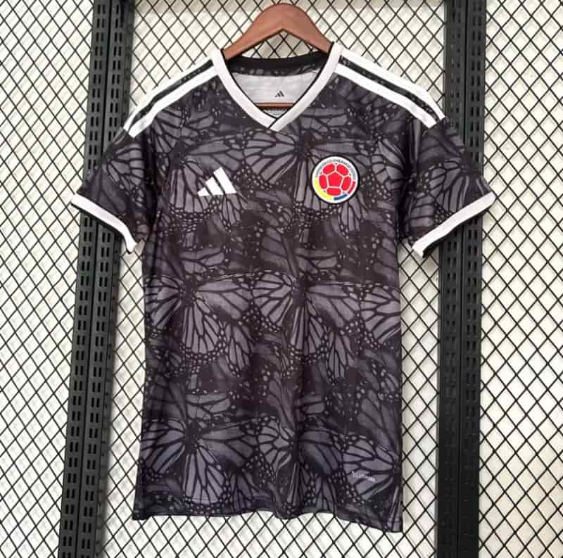 Thailand Quality(AAA) 2026 Colombia Black Soccer Jersey Thailand Quality(AAA) 2026 Colombia Black Soccer Jersey
