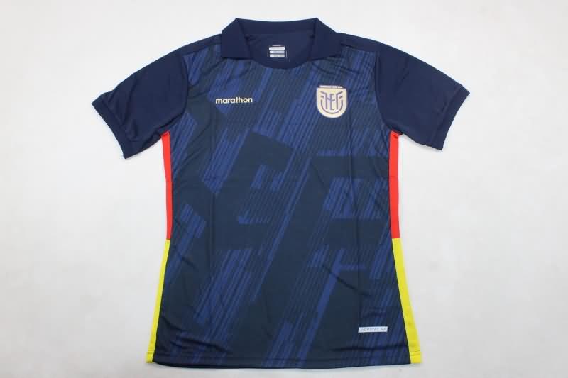 Thailand Quality(AAA) 2024 Ecuador Dark Blue Soccer Jersey