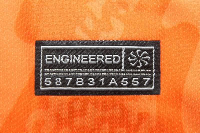 Thailand Quality(AAA) 2024 England Goalkeeper Orange Soccer Jersey