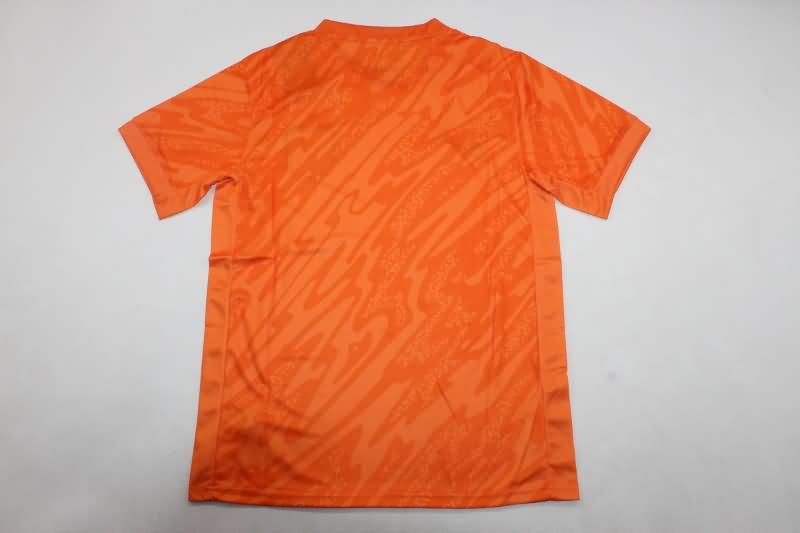 Thailand Quality(AAA) 2024 England Goalkeeper Orange Soccer Jersey