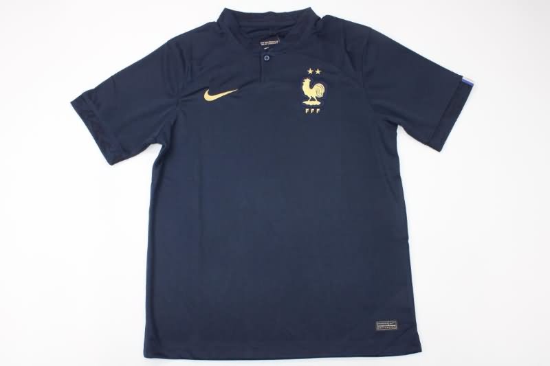 Thailand Quality(AAA) 2022 France Home Soccer Jersey
