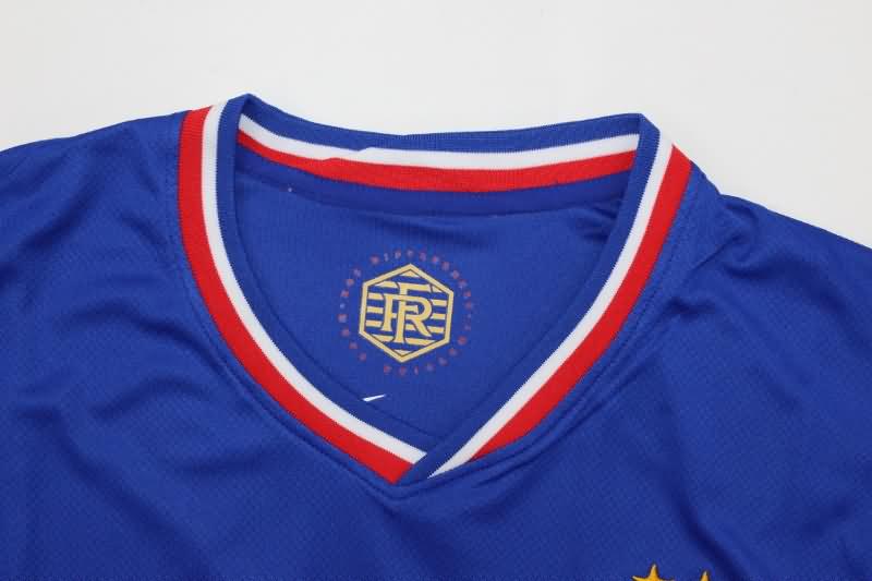 Thailand Quality(AAA) 2024 France Home Long Sleeve Soccer Jersey