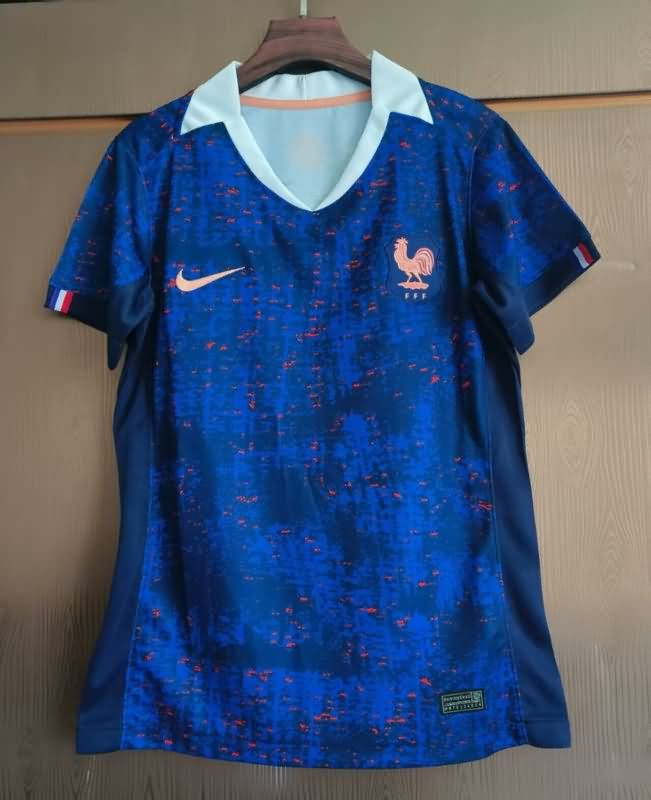 Thailand Quality(AAA) 2025 France Home Women Soccer Jersey Thailand Quality(AAA) 2025 France Home Women Soccer Jersey