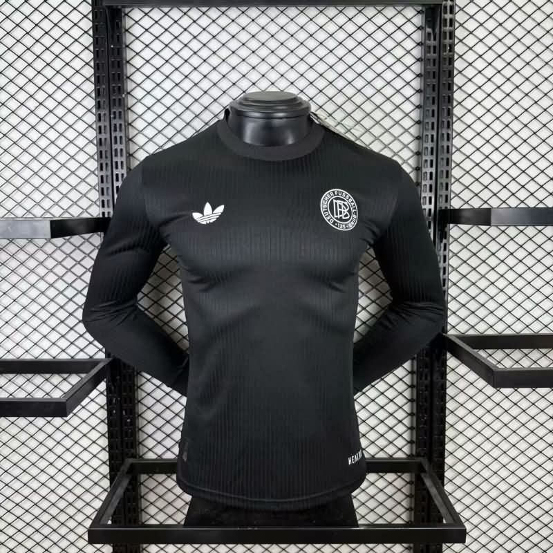 Thailand Quality(AAA) 125th Germany Anniversary Black Long Sleeve Soccer Jersey (Player) Thailand Quality(AAA) 125th Germany Anniversary Black Long Sleeve Soccer Jersey (Player)