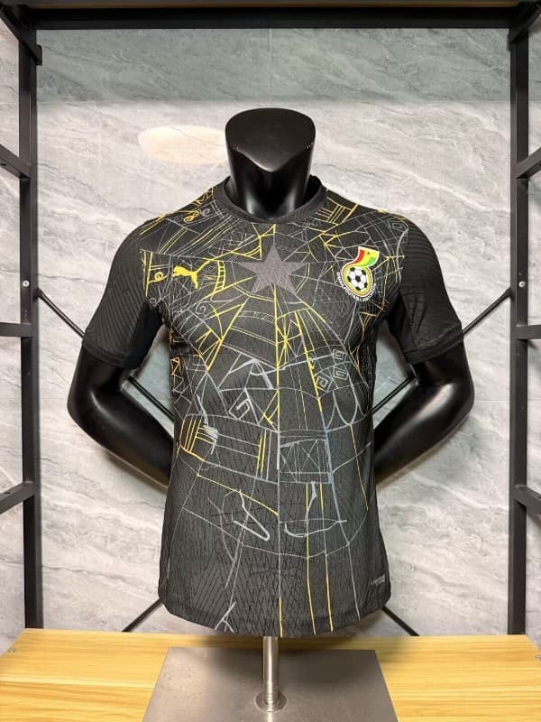 Thailand Quality(AAA) 2026 Ghana Goalkeeper Black Soccer Jersey (Player) Thailand Quality(AAA) 2026 Ghana Goalkeeper Black Soccer Jersey (Player)